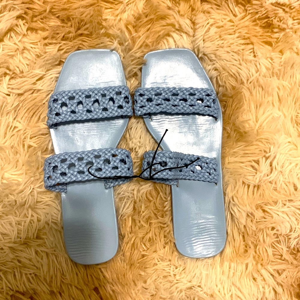 Baby blue Slippers *Never Worn*